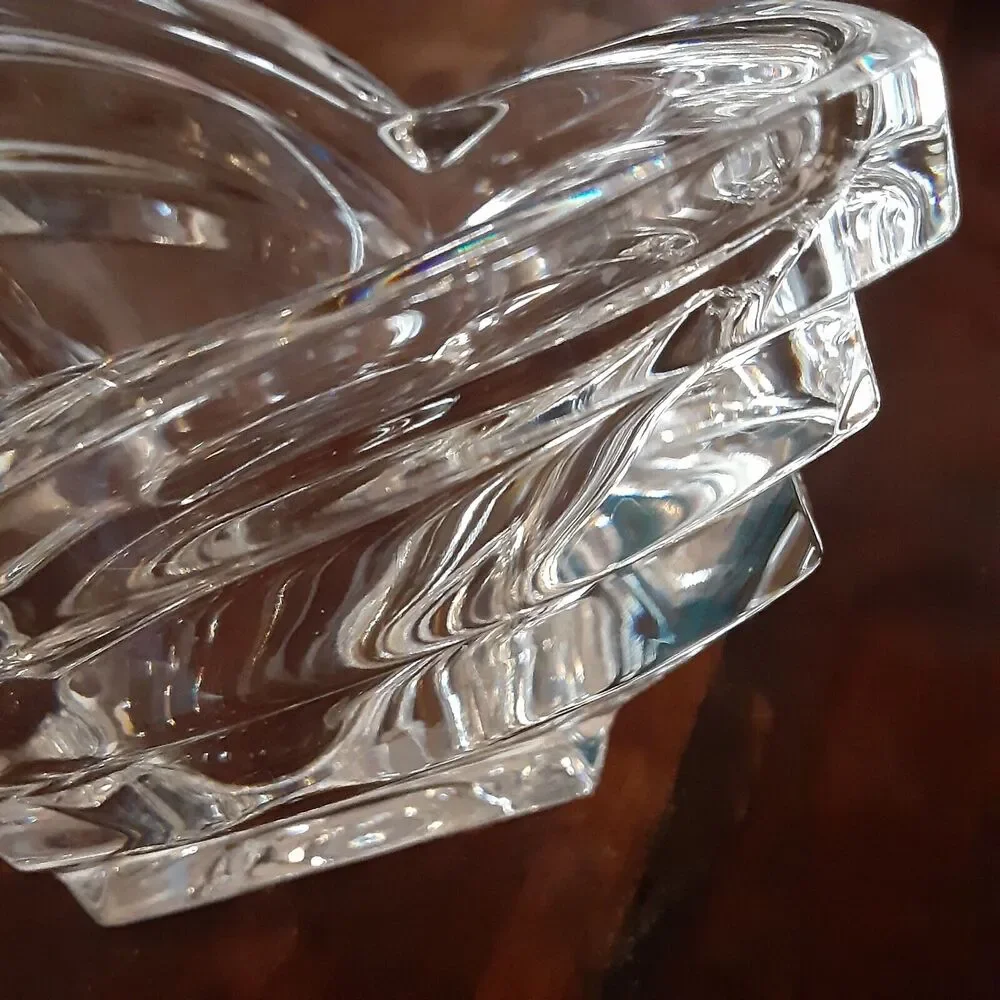 Art Deco Style Heavy Glass Candle Holder Versatile Decor